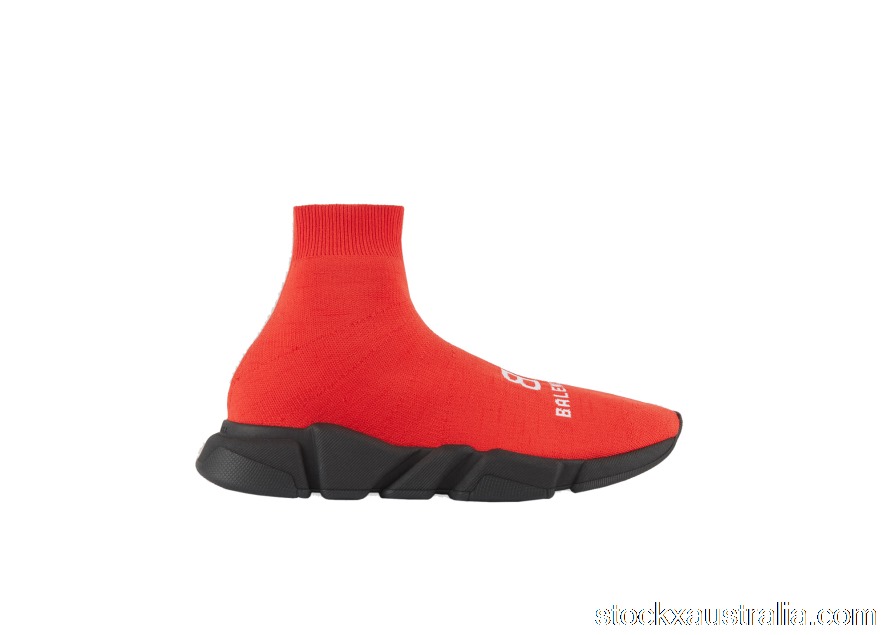 Balenciaga Recycled Speed Red Black 617238W2A516010 QH