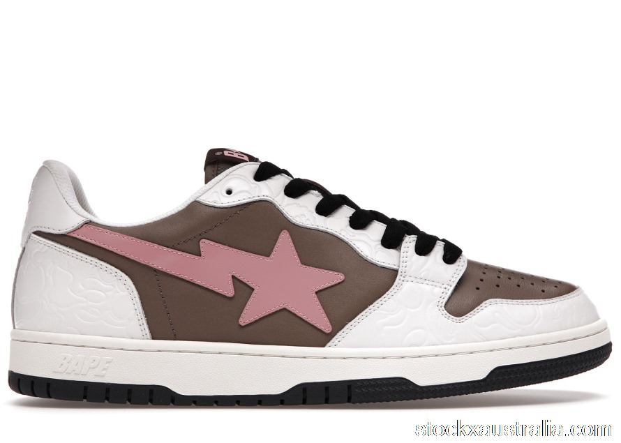 A Bathing Ape Bape Court Sta Brown Pink QH