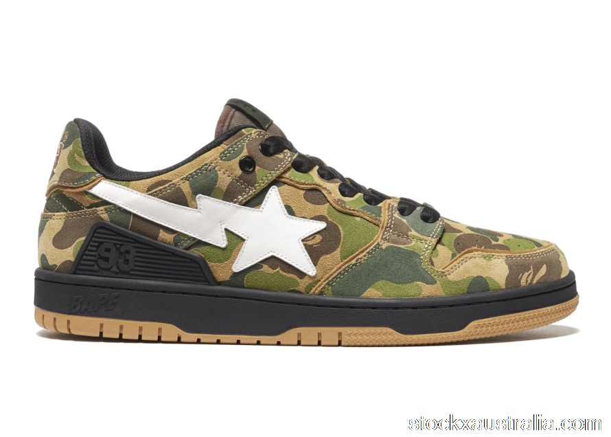 A Bathing Ape Bape SK8 Sta ABC Camo Green QH