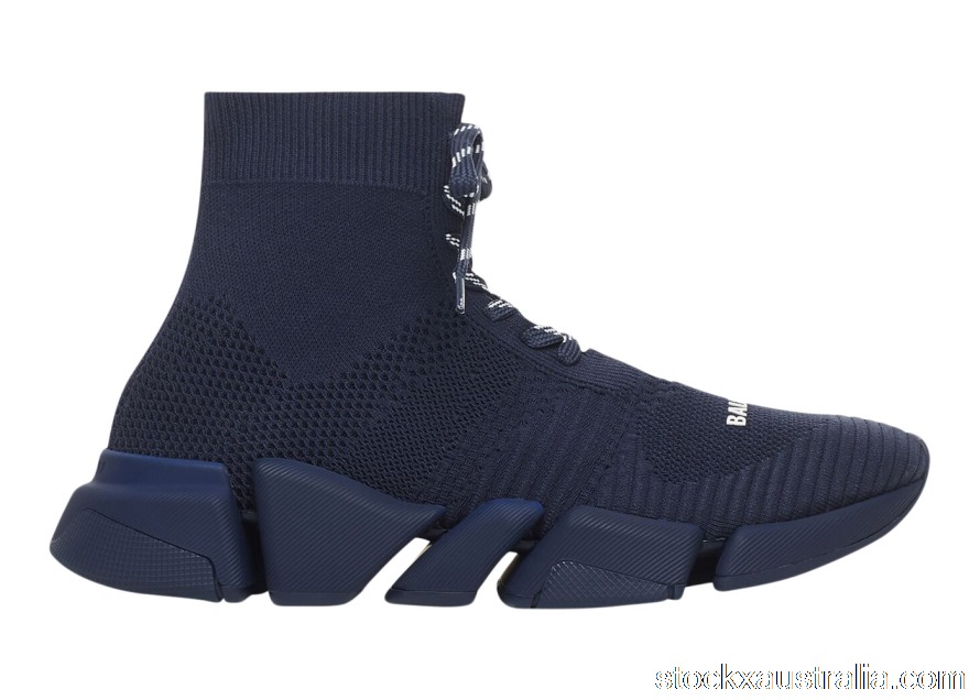 Balenciaga 2.0 Lace Up Recycled Dark Blue 617258W2DB14909 QH