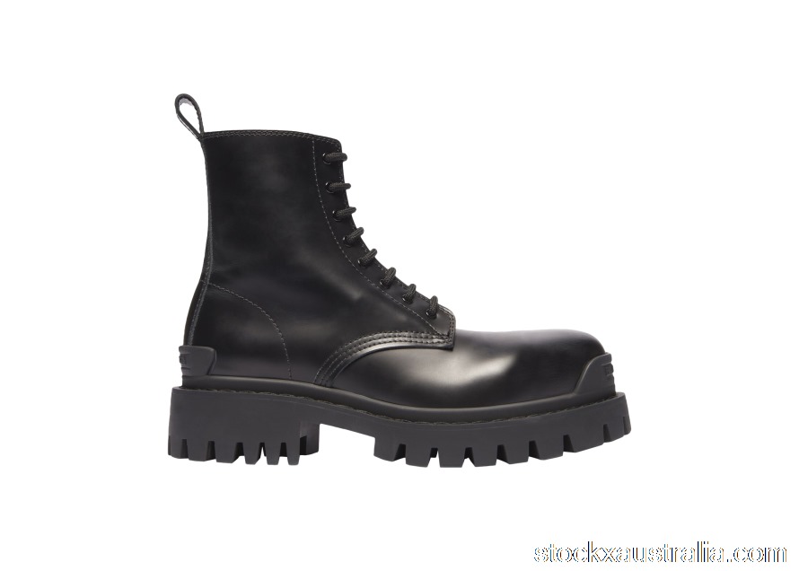 Balenciaga Strike Lace-Up Boot Black (W) 590974WA9601000 QH