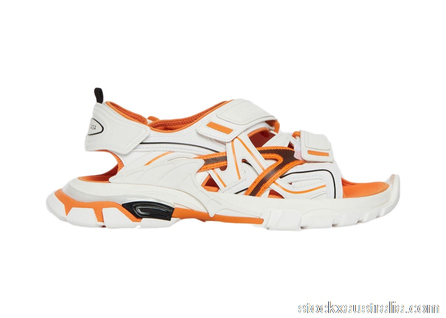 Balenciaga Track Sandal White Orange 617542W2FH19059 QH