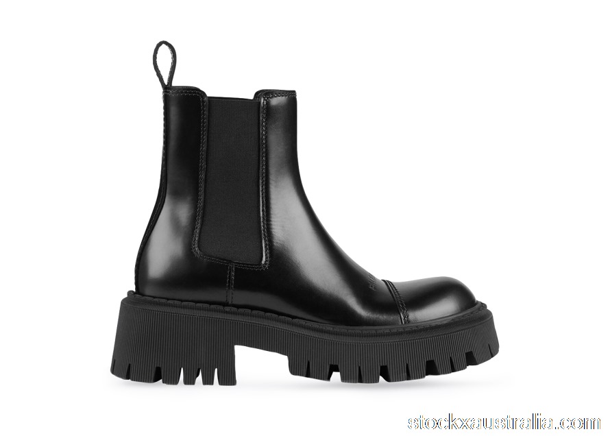 Balenciaga Tractor 20mm Boot Black (W) 641399WA8E91000 QH