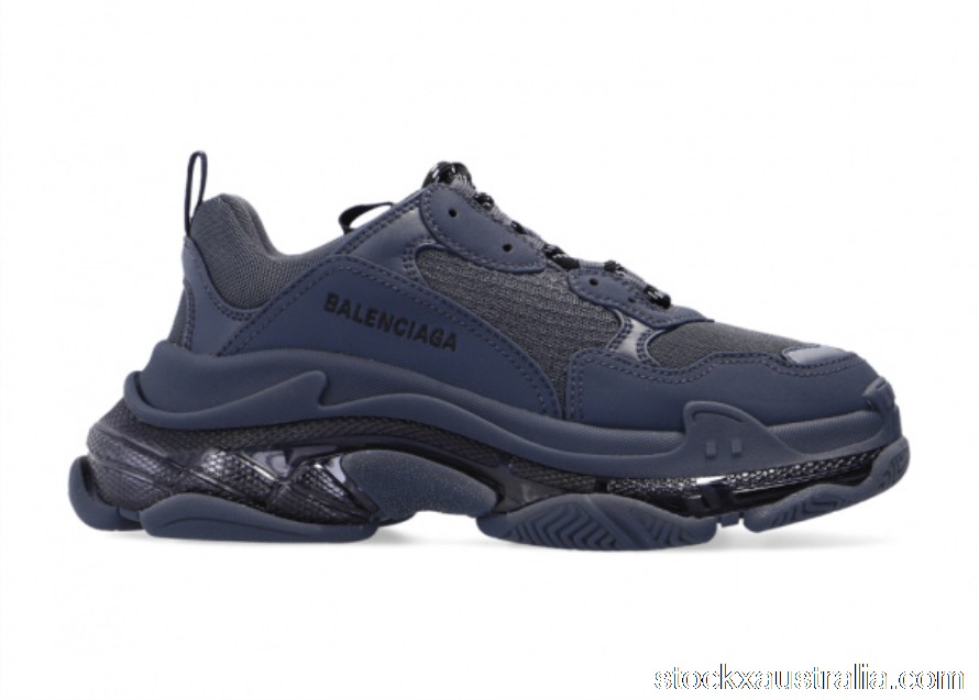 Balenciaga Triple S Clear Sole Deep Blue (W) 544351W2GA14900 QH