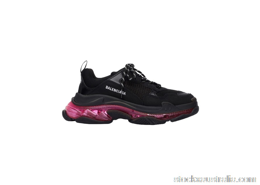 Balenciaga Triple S Clear Sole Neon Pink 541624W2FR11053 QH