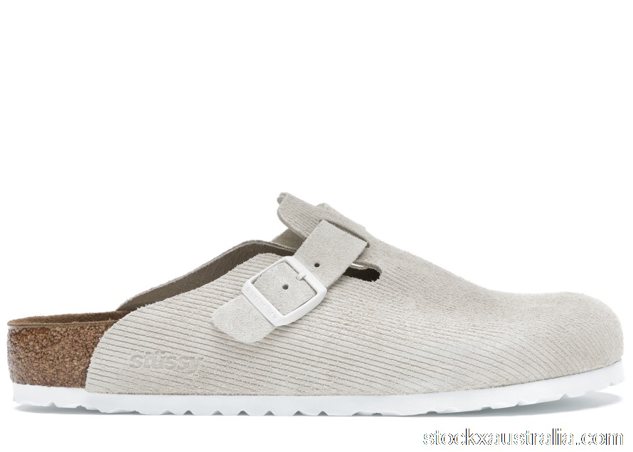 Birkenstock Boston Clogs Stussy Bone 1019742 QH