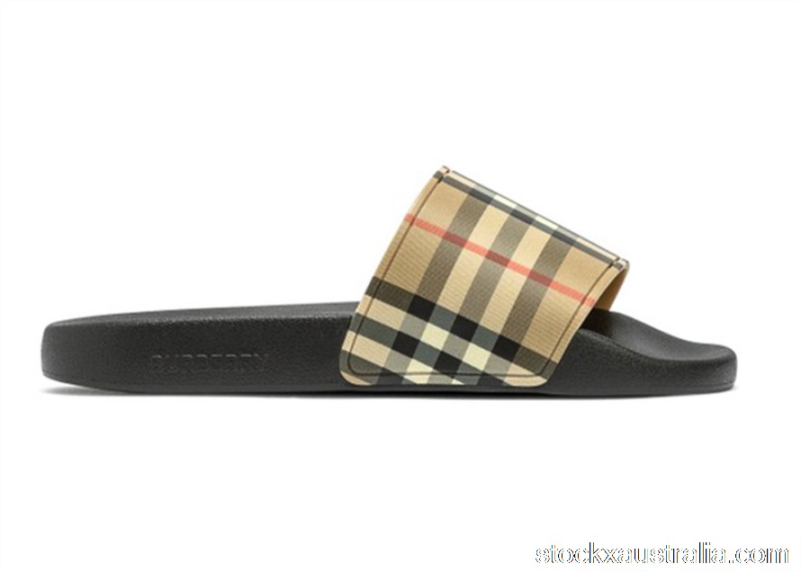 Burberry Embossed Logo Slides Archive Beige 80239651 QH
