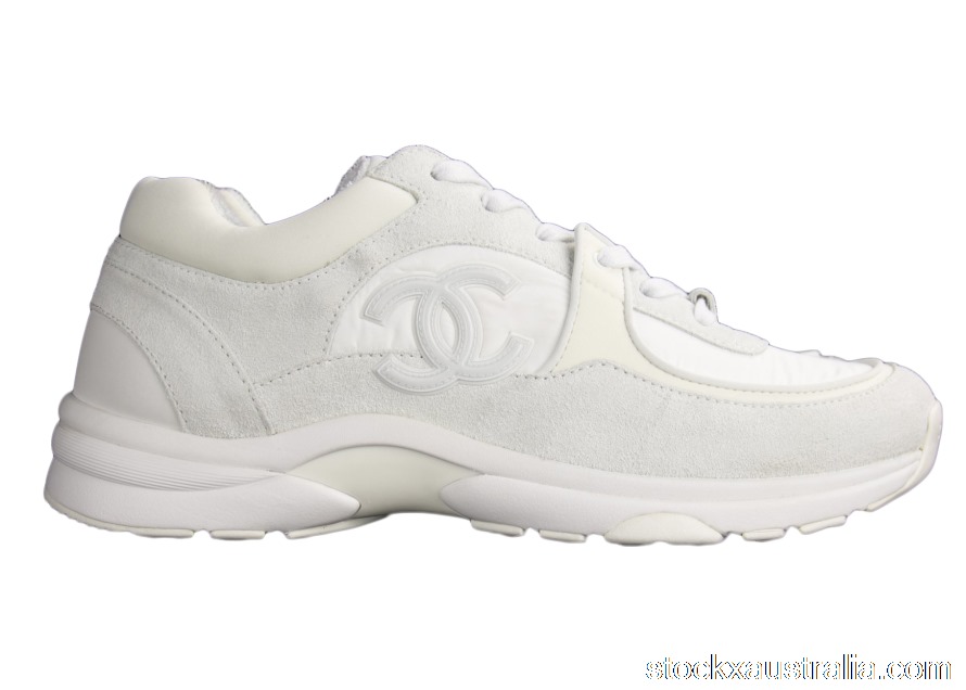 Chanel CC White Suede G33745 Y52846 0G975 QH