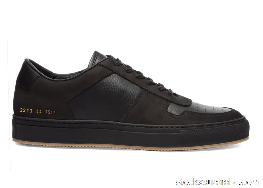 Common Projects BBall Low Leather Nubuck Black QH
