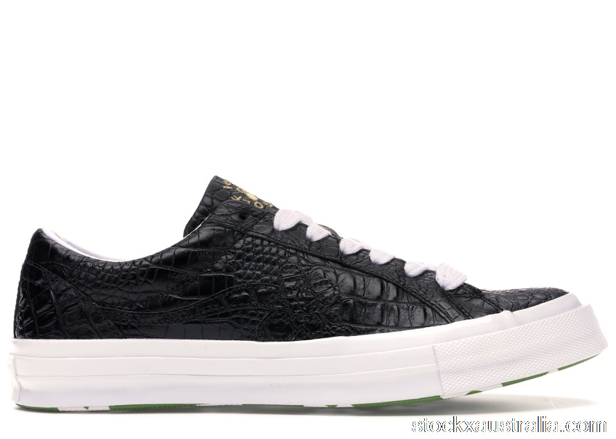 Converse One Star Ox Golf Le Fleur Faux Skin Black 165524C QH