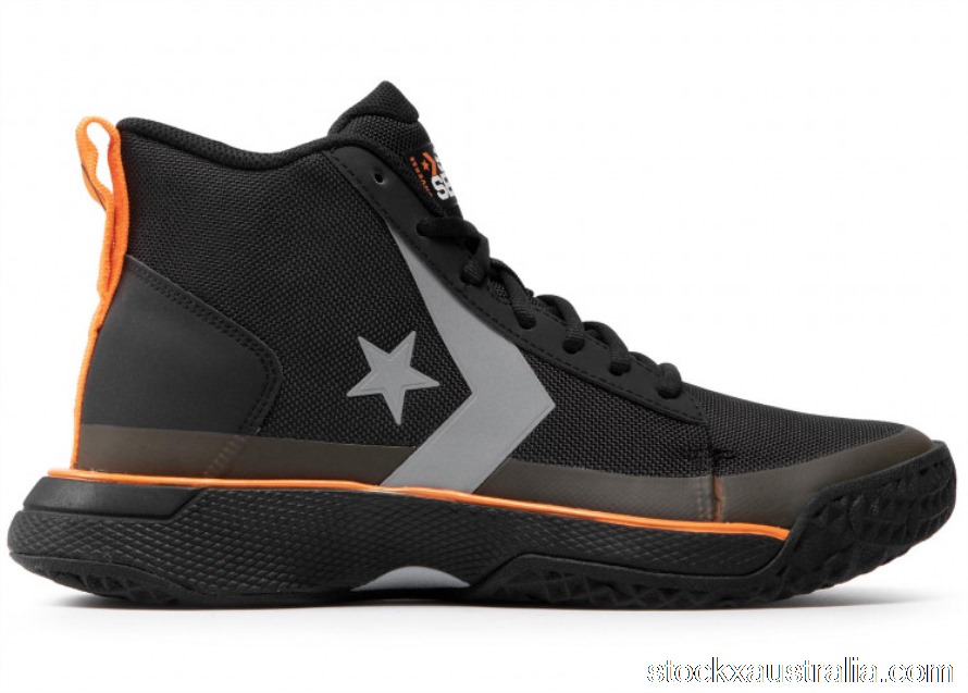 Converse Star Series BB Mid Black Bold Mandarin 165592C QH