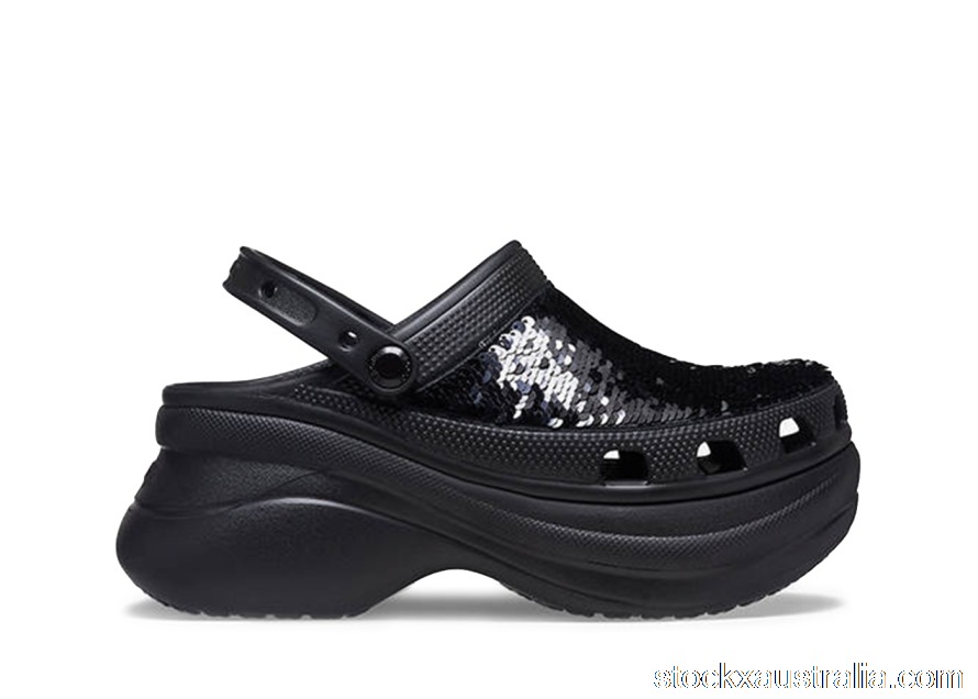 Crocs Classic Bae Clog Sequin Black QH
