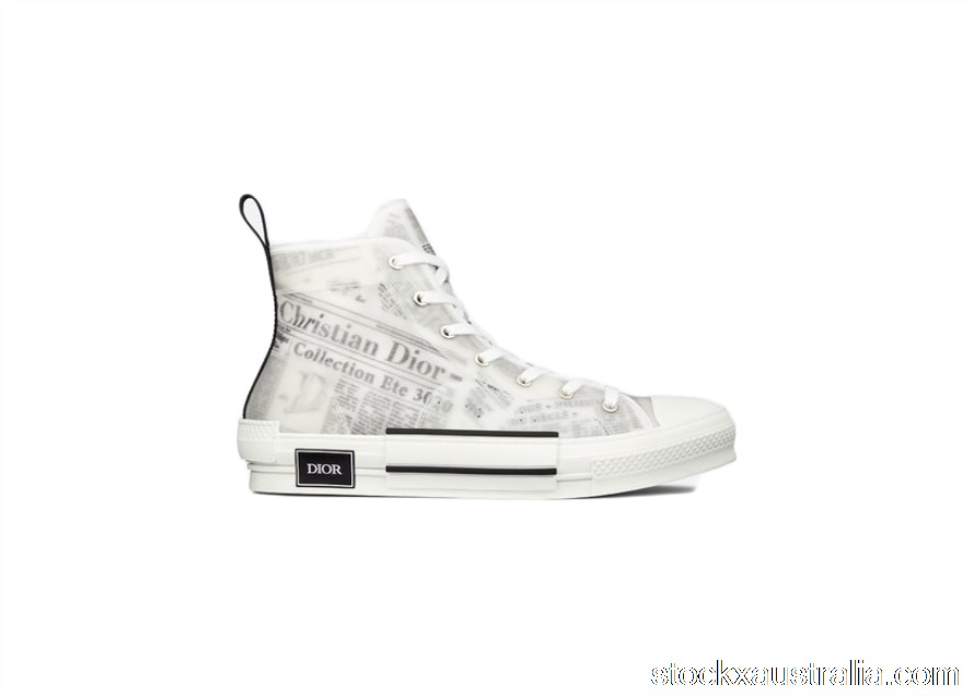 Dior B23 High Top Daniel Arsham Newspaper 3SH118YUO_H069 QH