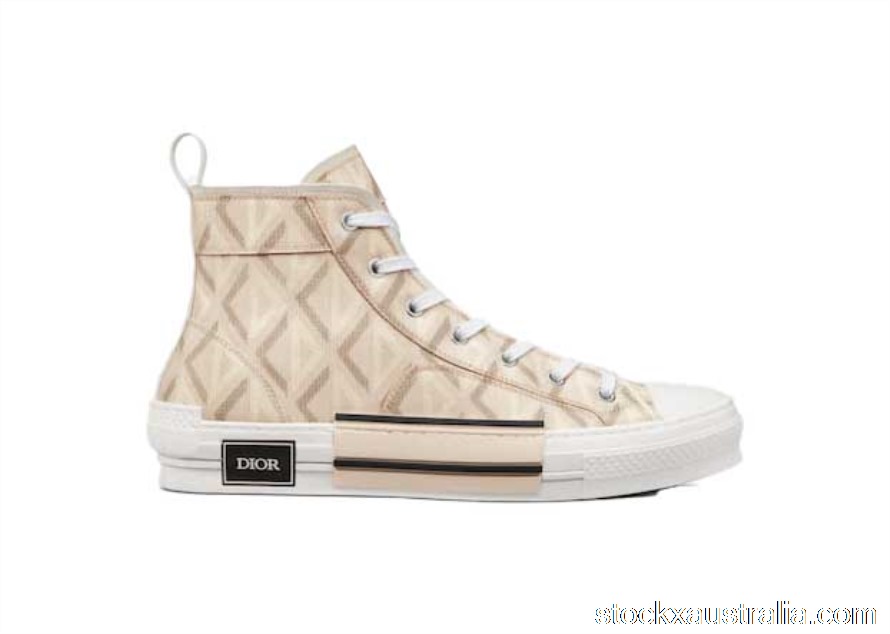 Dior B23 High Top Natural CD Diamond 3SH118ZPP_H169 QH