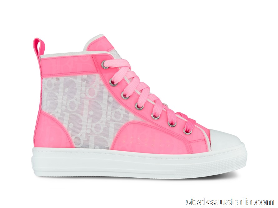 Dior B23 High White Fluorescent Pink Dior Oblique (Kids) 2WBS11SHOH_Y360 QH