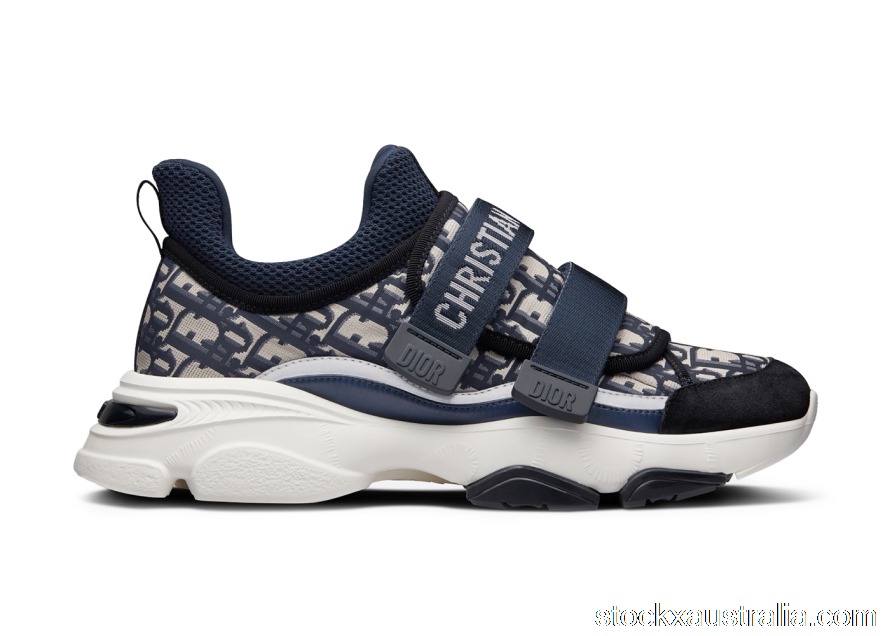 Dior D-Wonder Low Deep Blue White Dior Oblique Technical Fabric (W) KCK299OBY_S56B QH