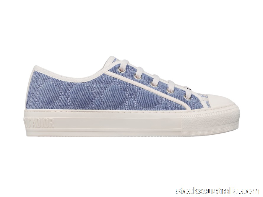 Dior Walk'N'Dior Low Top Blue Faded Cannage Embroidered Denim (W) KCK281CQR_S17N QH