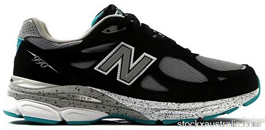 New Balance 990v3 Black Grey Teal M990OB3 QH