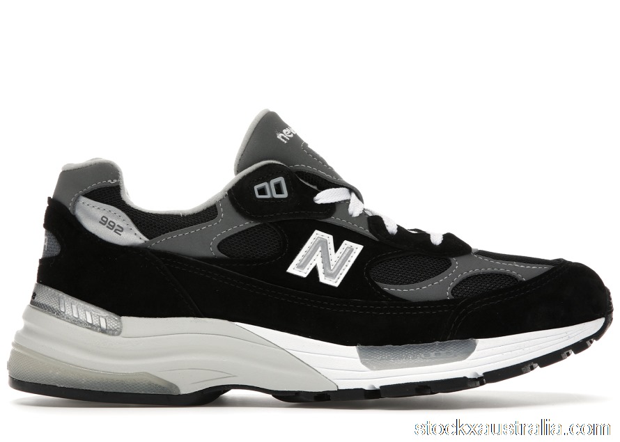 New Balance 992 Black Grey Suede M992EB QH