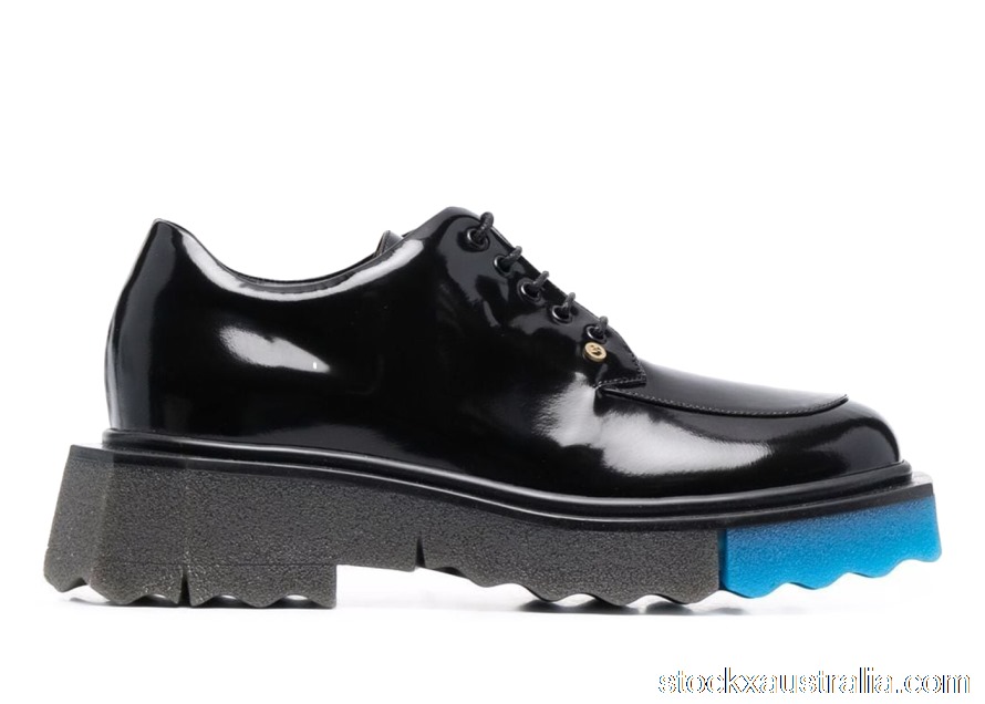 Off-White High-Shine Black Blue (W) OWIH022S22LEA0015500 QH