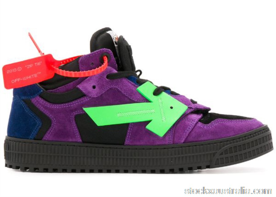 Off-White Off Court Low Top Purple Green OMIA151R20D380592940 QH