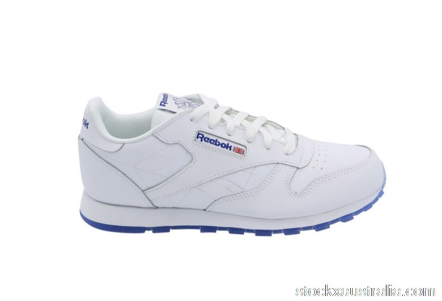 Reebok CL Leather Ice White Royal (GS) CN7334 QH