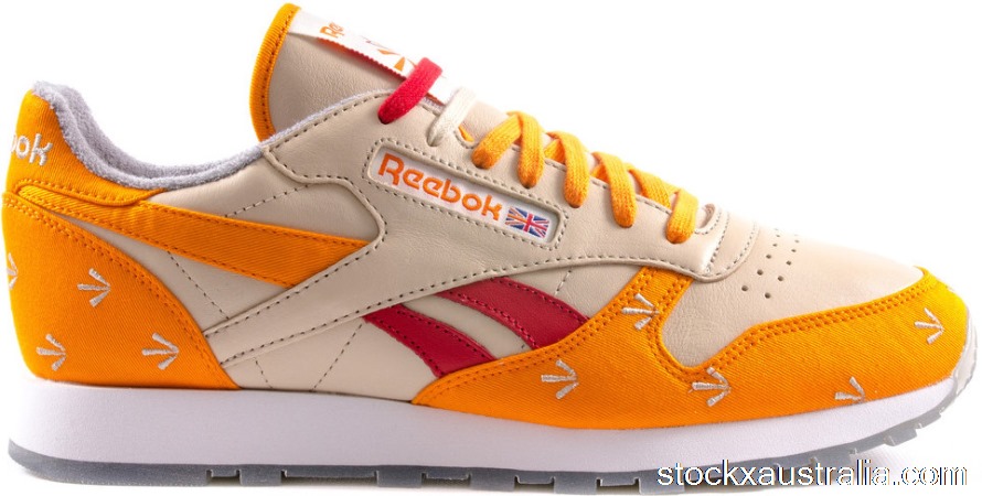 Reebok Classic Leather 30th Anniversary Gary Warnett Bone Orange V59333 QH