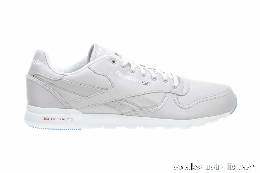 Reebok Classic Leather Clean Ultralite Steel White V58583 QH