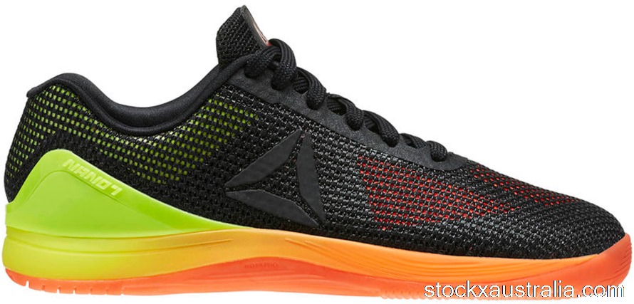 Reebok Crossfit Nano 7 Black Orange Yellow BD2796 QH