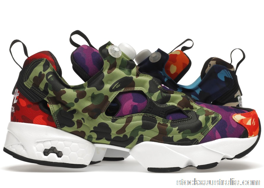 Reebok Instapump Fury Bape Multi-Camo Q47370 QH