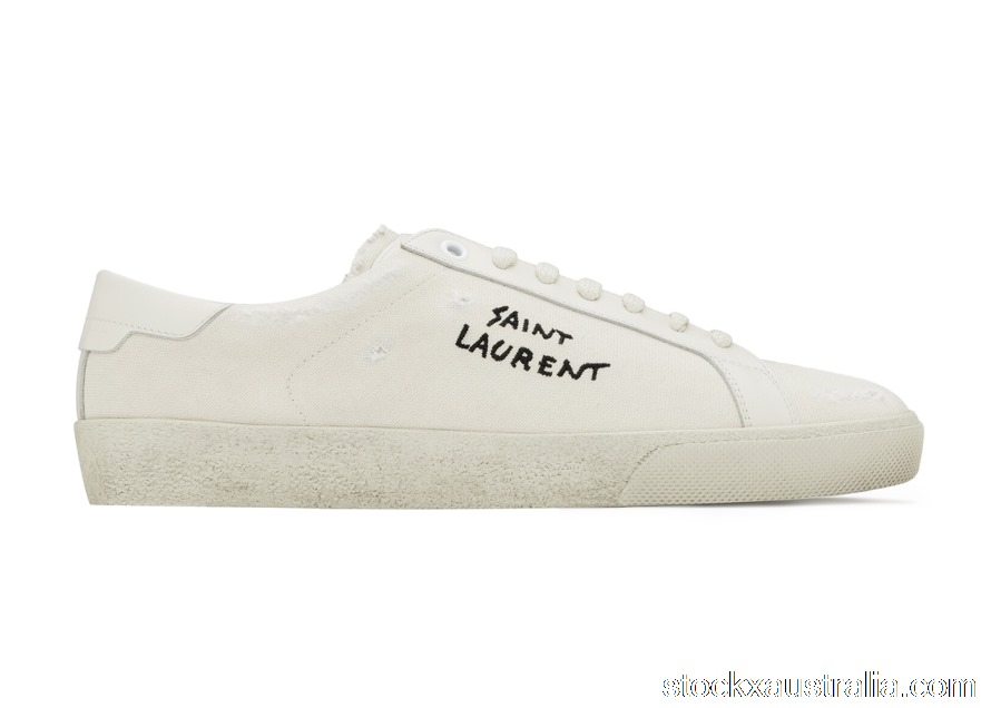 Saint Laurent Court Classic SL 06 Low Distressed Cream (W) 610648GUP109113 QH