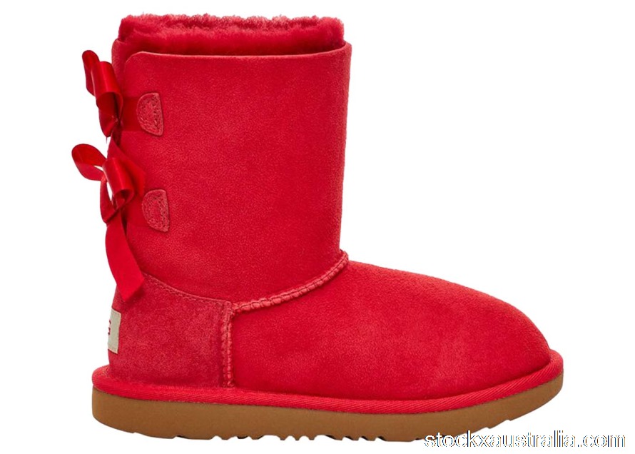 UGG Bailey Bow II Boot Ribbon Red (Kids) 1017394K-RBRD QH