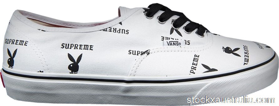 Vans Authentic Supreme x Playboy White VN-OQODD70 QH