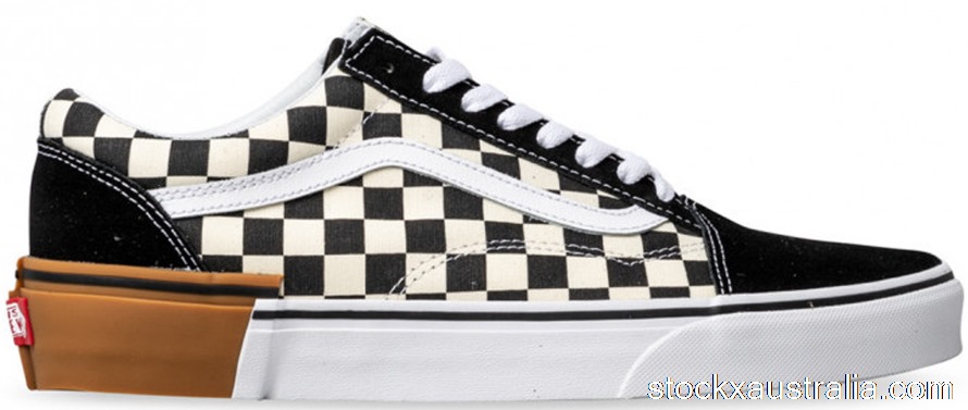 Vans Old Skool Checkerboard Gum Sole VNA38G1U58 QH