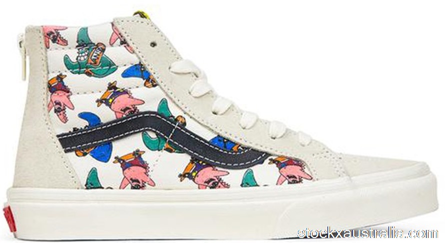 Vans Sk8-Hi Zip Spongebob White (PS) VA3MTYQ7Z QH