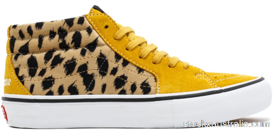 Vans Sk8-Mid Supreme Velvet Leopard Gold VN0A347UOPI QH