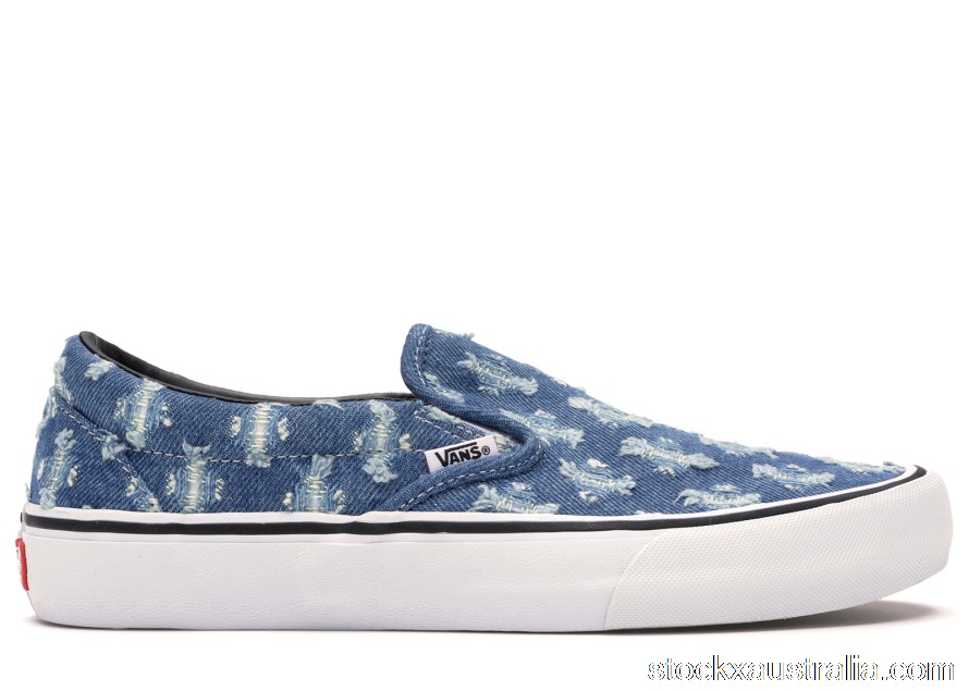 Vans Slip-On Supreme Hole Punch Denim Blue VN0A38DD2DD QH