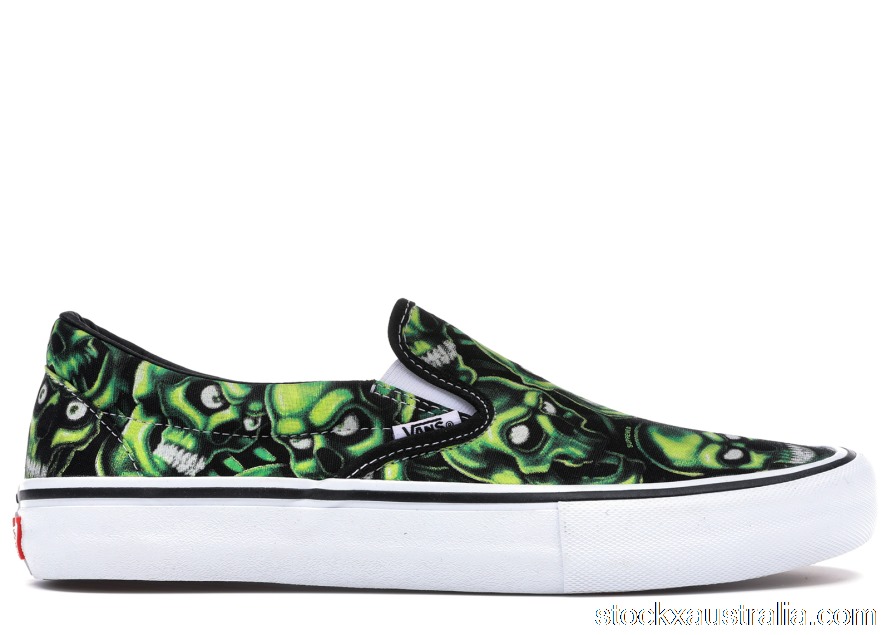 Vans Slip-On Supreme Skull Pile (Green) VN0A347V3FW QH