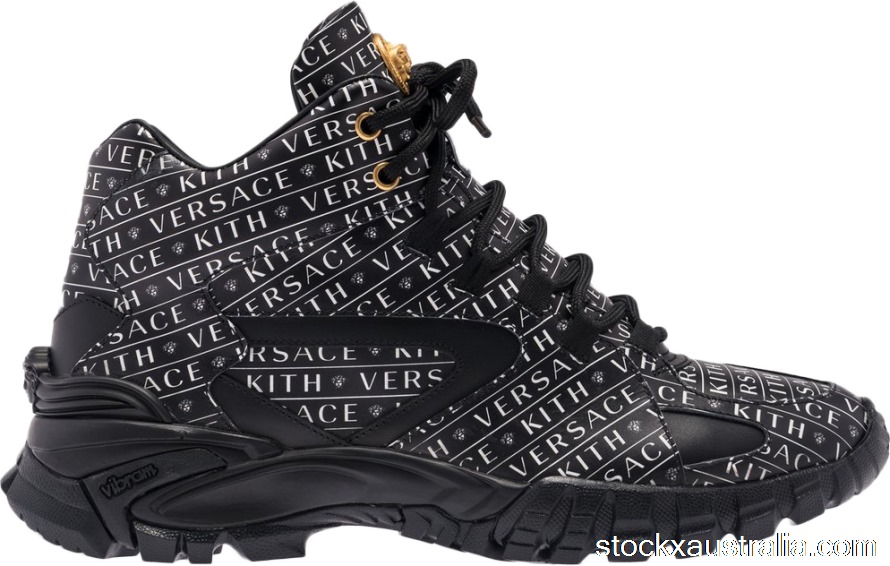 Versace Amico Trainer Mid x Kith Black VSDSU7403-DVK7G-DNWO QH