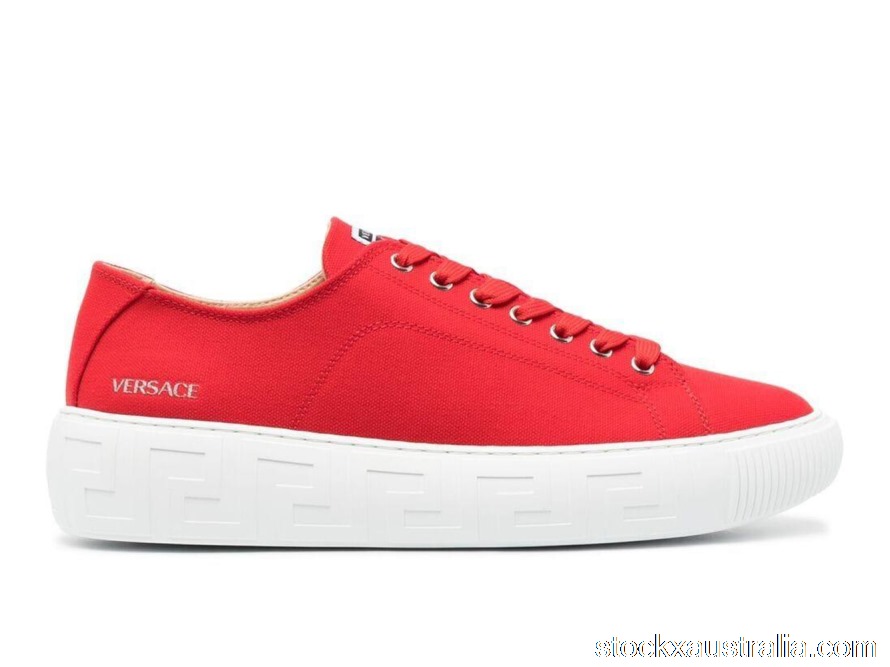 Versace Medusa Greca Low Canvas Canna Red White DSU8404-DTE3G_1R11P QH