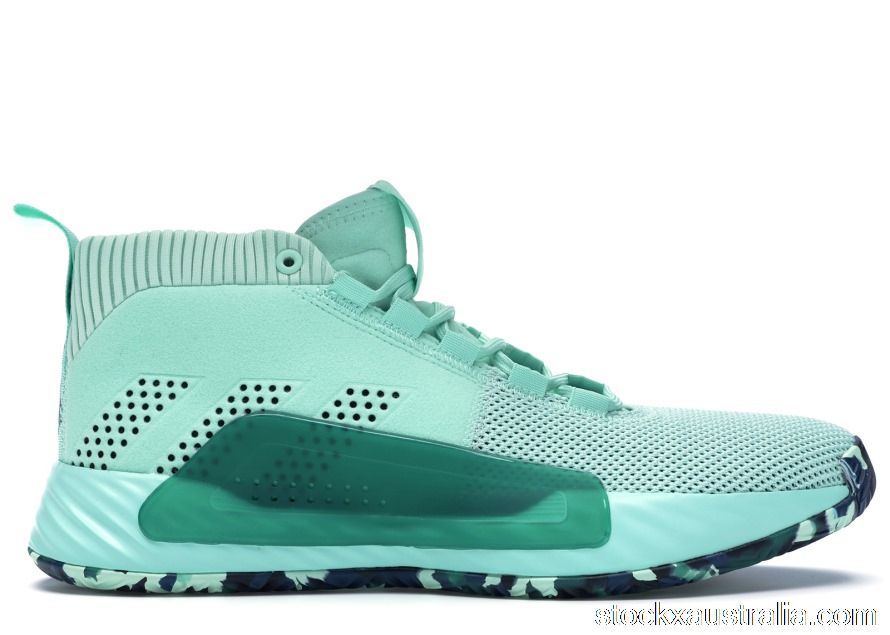 adidas Dame 5 Clear Mint Legend Marine BB9314 QH