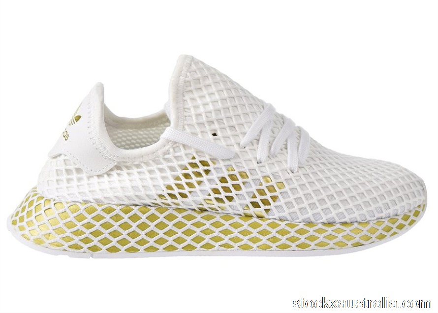 adidas Deerupt Runner White Gold Metallic (W) CG6087 QH
