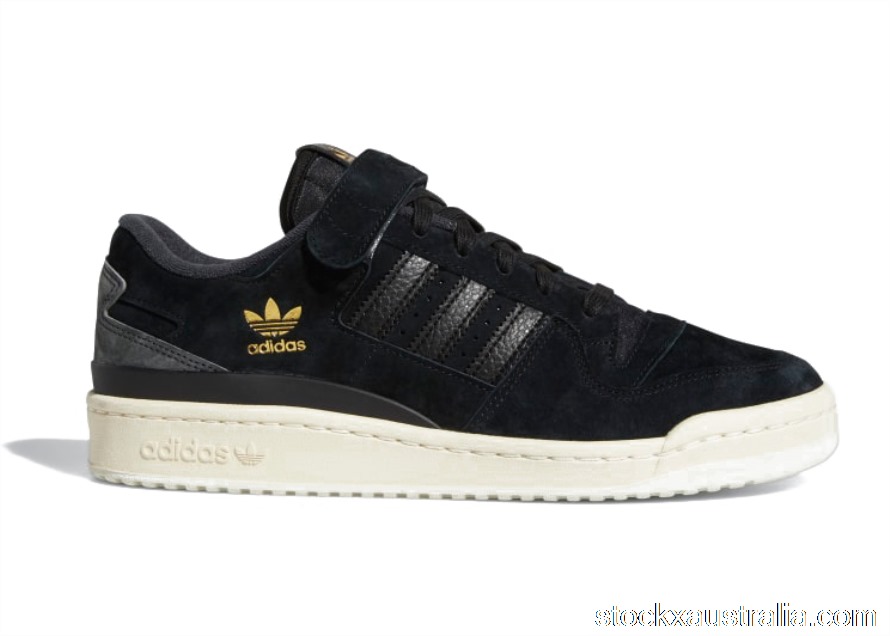 adidas Forum 84 Low Core Black Gold Q46366 QH