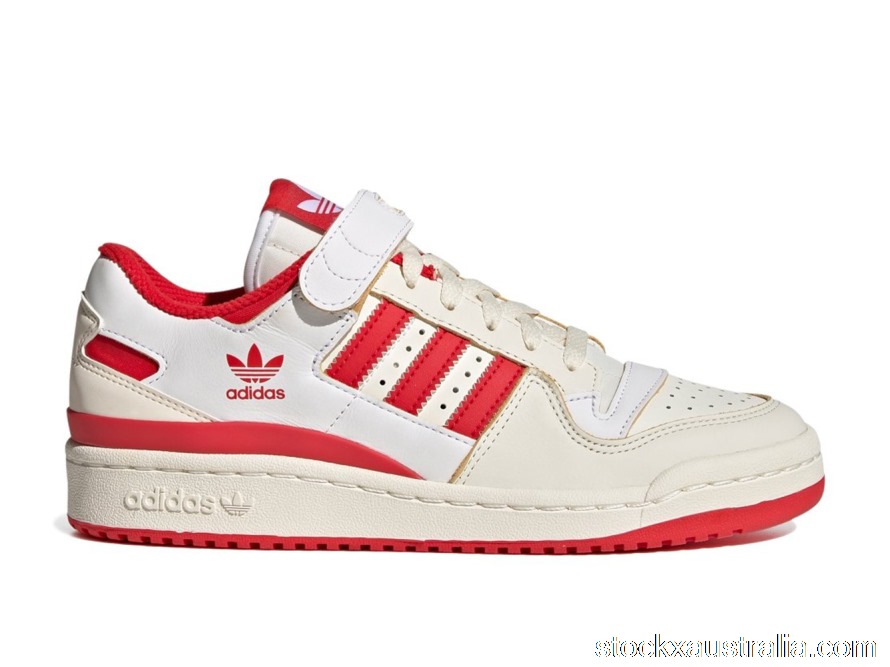 adidas Forum 84 Low Off White Vivid Red Footwear White (W) GX4518 QH