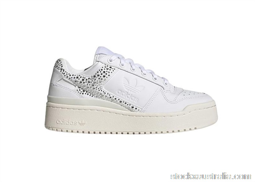 adidas Forum Bold Cloud White Sparkly Crystals (W) H05060 QH