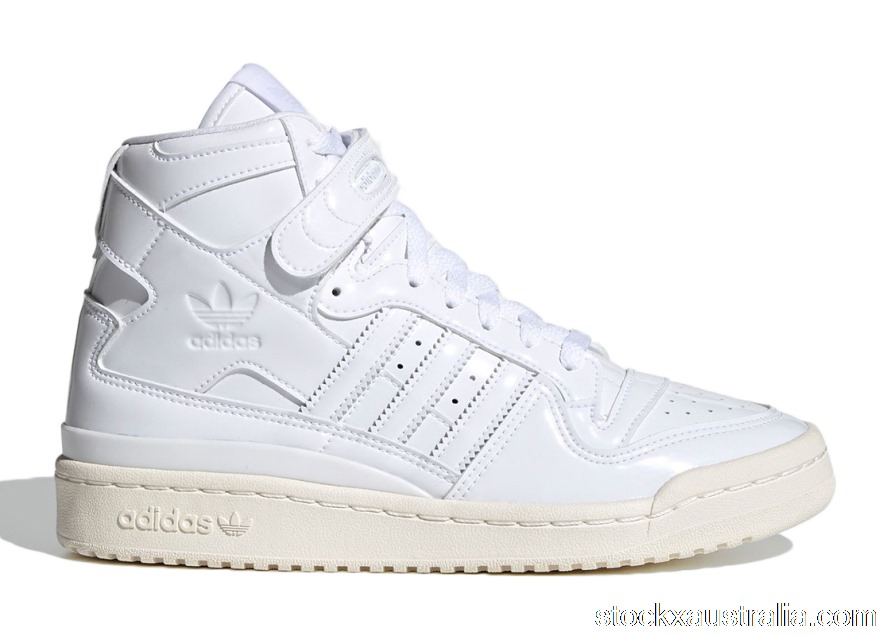 adidas Forum Mid Triple White Patent Leather (W) G58066 QH