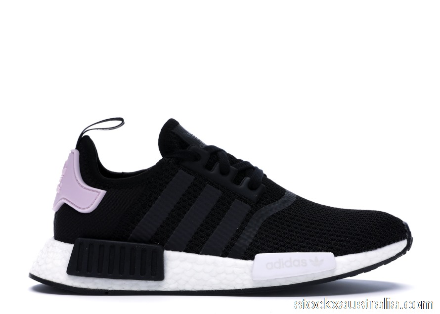 adidas NMD R1 Core Black Clear Pink (W) B37649 QH