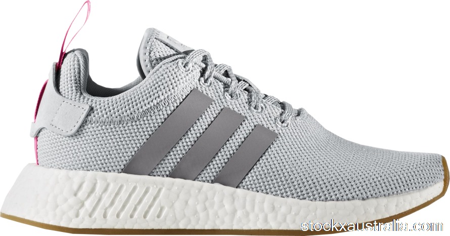 adidas NMD R2 Grey Shock Pink (W) BY9317 QH