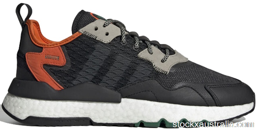 adidas Nite Jogger Cordura Black Orange EE5549 QH