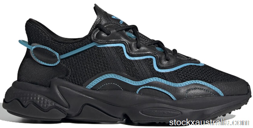 adidas Ozweego Core Black Bright Cyan FV3593 QH
